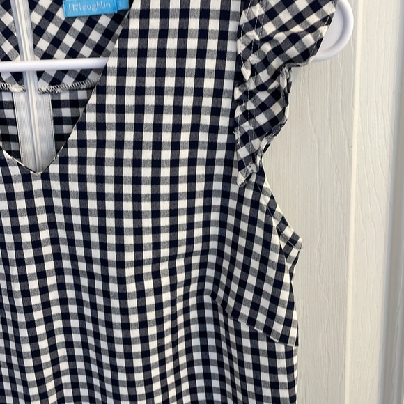 J. McLaughlin Joselyn Gingham Ruffle Midi Dress - Picture 13 of 14